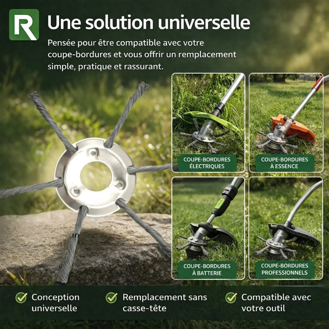 Rydan™ — Têtes de coupe-bordures robustes et universelles